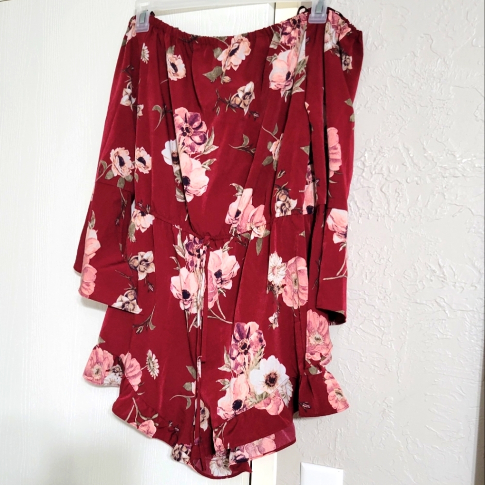 Women foral romper